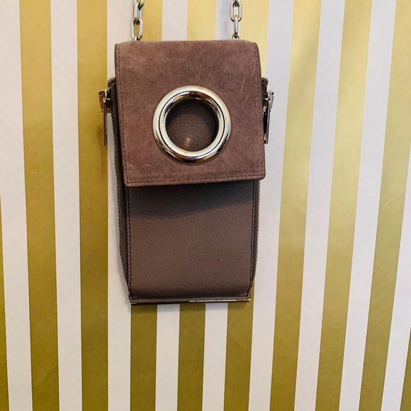 Alexander Wang GRAY Leather&Suede PhoneCase - Picture 3 of 6